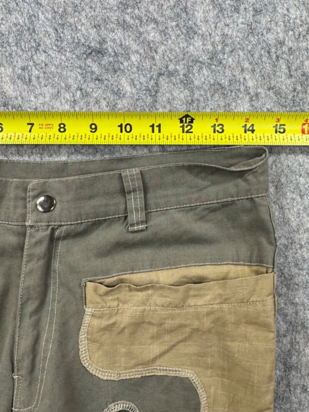 Pygmees Pants Y2K Vintage Camo Cut Out Jean Size Small Cotton - Picture 4 of 10